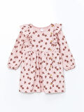 Bisiklet Yaka Çiçekli Kız Bebek Elbise_W4HH44Z1-LTQ868414595552812-18 Ay