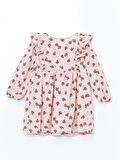 Bisiklet Yaka Çiçekli Kız Bebek Elbise_W4HH44Z1-LTQ86841459555593-4 Yaş