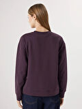 Bisiklet Yaka Baskılı Kadın Sweatshirt_W4LC12Z8-HPU_8684146086849_XL