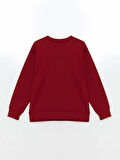 Bisiklet Yaka Baskılı Oversize Kadın Kalın Sweatshirt_W4LC08Z8-SWY_8684146105243_L