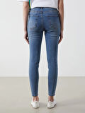 LCW Jeans Indigo Jüpiter Süper Skinny Fit Kadın Jean Pantolon