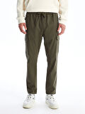XSIDE HAKİ Standart Kalıp Gabardin Erkek Kargo Pantolon