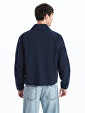 XSIDE Lacivert Standart Kalıp Gömlek Yaka Erkek Mont