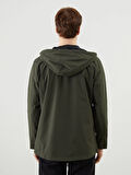 LCWAIKIKI Classic Haki Standart Kalıp Kapüşonlu Erkek Mont