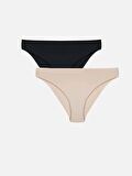 LCW DREAM Pembe Düz Bikini Külot 2'li Paket