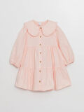 Bebe Yaka Uzun Kollu Kız Bebek Elbise_W4J669Z1-SB586841474752603-4 Yaş