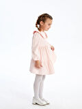 Bebe Yaka Uzun Kollu Kız Bebek Elbise_W4J669Z1-SB586841474752603-4 Yaş