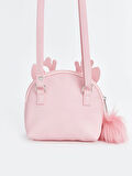 LCW ACCESSORIES PEMBE 3 Boyutlu Kız Çocuk Omuz Çantası