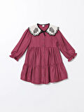 Bebe Yaka Uzun Kollu Kız Bebek Elbise_W4H485Z1-H6E868414788911118-24 Ay