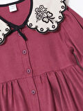 Bebe Yaka Uzun Kollu Kız Bebek Elbise_W4H485Z1-H6E868414788911118-24 Ay