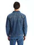 LCW Jeans Indigo Standart Kalıp Erkek Jean Ceket