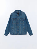 LCW Jeans Indigo Standart Kalıp Erkek Jean Ceket