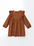 Bisiklet Yaka Kız Çocuk Gabardin Elbise_W4JG09Z1-KVD86841482080725-6 Yaş