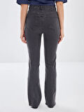 LCW Jeans GRİ Mars Flare Kadın Jean Pantolon