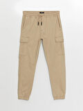 LCW Casual BEJ Standart Kalıp Gabardin Erkek Kargo Pantolon