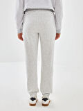 XSIDE ACTIVE Gri Beli Lastikli Kadın Kalın Jogger Spor Eşofman Altı