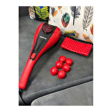 Merxas SL-222A Kırmızı Çift Başlıklı Paletli Masaj Aleti Sırt Bacak Kol Tüm Vücut Masaj Cihazı