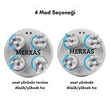 Merxas Mavi KK-11 Rahatlatıcı Saç Derisi Masaj Aleti Baş ve Vücut Masaj Cihazı Anti-Stres