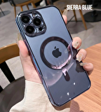Iphone 13 Pro Max Renkli Şeffaf Kamera Korumalı Magsafe Kılıf