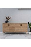 Mezza 1674 Hera 180 Cm (AHŞAP AYAKLI) Modern Konsol Sepet