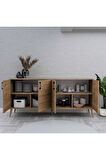Mezza 1674 Hera 180 Cm (AHŞAP AYAKLI) Modern Konsol Sepet