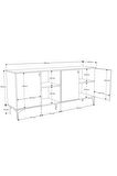 Mezza 1680 Vısıon Konsol 180 Cm Hat - Kaplan Rengi