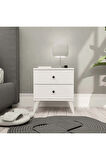 Mezza 3720 MONA 2 ÇEKMECELİ KOMODİN BEYAZ