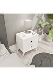 Mezza 3720 MONA 2 ÇEKMECELİ KOMODİN BEYAZ