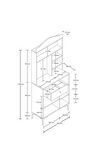 Mezza 5220 SIESTA 90 CM KAHVE KÖŞESİ ÇOK AMAÇLI DOLAP 3 KAPAKLI 1 ÇEKMECELİ KİLER MUTFAK DOLABI BEYAZ