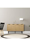 Mezza 4612 BLANCO 145 CM (METAL AYAKLI) KONSOL SEPET-YUNUS