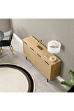 Mezza 4612 BLANCO 145 CM (METAL AYAKLI) KONSOL SEPET-YUNUS