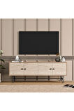 Mezza 4042 DIAMOND METAL AYAKLI TV ÜNİTESİ 150 CM SEPET-TRAVERTEN