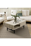 Mezza 4230 DIAMOND METAL AYAKLI ORTA SEHPA 90 CM TRAVERTEN