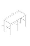 Mezza 1932 VERA 120 CM METAL AYAKLI ÇALIŞMA MASASI ATLANTİK ÇAM