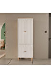 Mezza 5084 RAPSODY 4 KAPAKLI (MEMBRAN) 5 ASKILI BOHEM PORTMANTO SEPET-BEYAZ