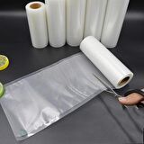 Novisan 20cm X 5 Metre Gofrajlı Tırtıklı Rulo Vakum Poşeti 2'li Bobin ( Toploam 10 Metre) Vakumlama folyosu, vakumlu rulo, folyo rulosu, BPA içermez, tüm vakumlama makineleri için, yırtılmaz, kaynatılabilir, tekrar kullanılabilir, vakumlu torba