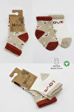 Bistyle Love Dog Penye Soket Çorap 2'Li BS10118 Bej