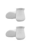 Bistyle 2'li Sneakers Kaymaz Basic Penye Çorap Bs20103 Beyaz Beyaz