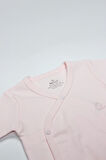 Bistyle Organik Natural Basic Style Kruvaze Yarım Kol Body Bs17101 Pembe