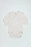 Bistyle Organik Natural Basic Style Kruvaze Uzun Kol Body Bs17102 Ekru