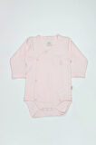 Bistyle Organik Natural Basic Style Kruvaze Uzun Kol Body Bs17102 Pembe