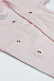 Bistyle Organik Natural Basic Style Kruvaze Uzun Kol Body Bs17102 Pembe