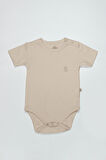 Bistyle Organik Natural Basic Style Yarım Kol Body BS17103 Bej