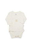 Bistyle Organic Modal Flying Balloons Kruvaze Uzun Kol Body Bs17121 Ekru