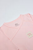 Bistyle Organic Modal Flying Balloons Kruvaze Uzun Kol Body Bs17121 Pembe