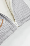 Bistyle Fermuarlı Natural Life Pike Battaniye Boy 70114 Gri