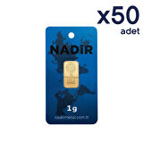 AgaKulche 24 Ayar 50 Adet Nadir 1 gr Altın
