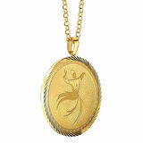 AgaKulche Mevlana 1 Ons Altın Çerçeve Kolye