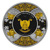AgaKulche Durga Rutenyum 2023 Altın Kaplama Gümüş Sikke Coin