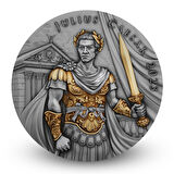 AgaKulche Julius Sezar Altın Kaplama NGC Sertifikalı Gümüş Sikke Coin